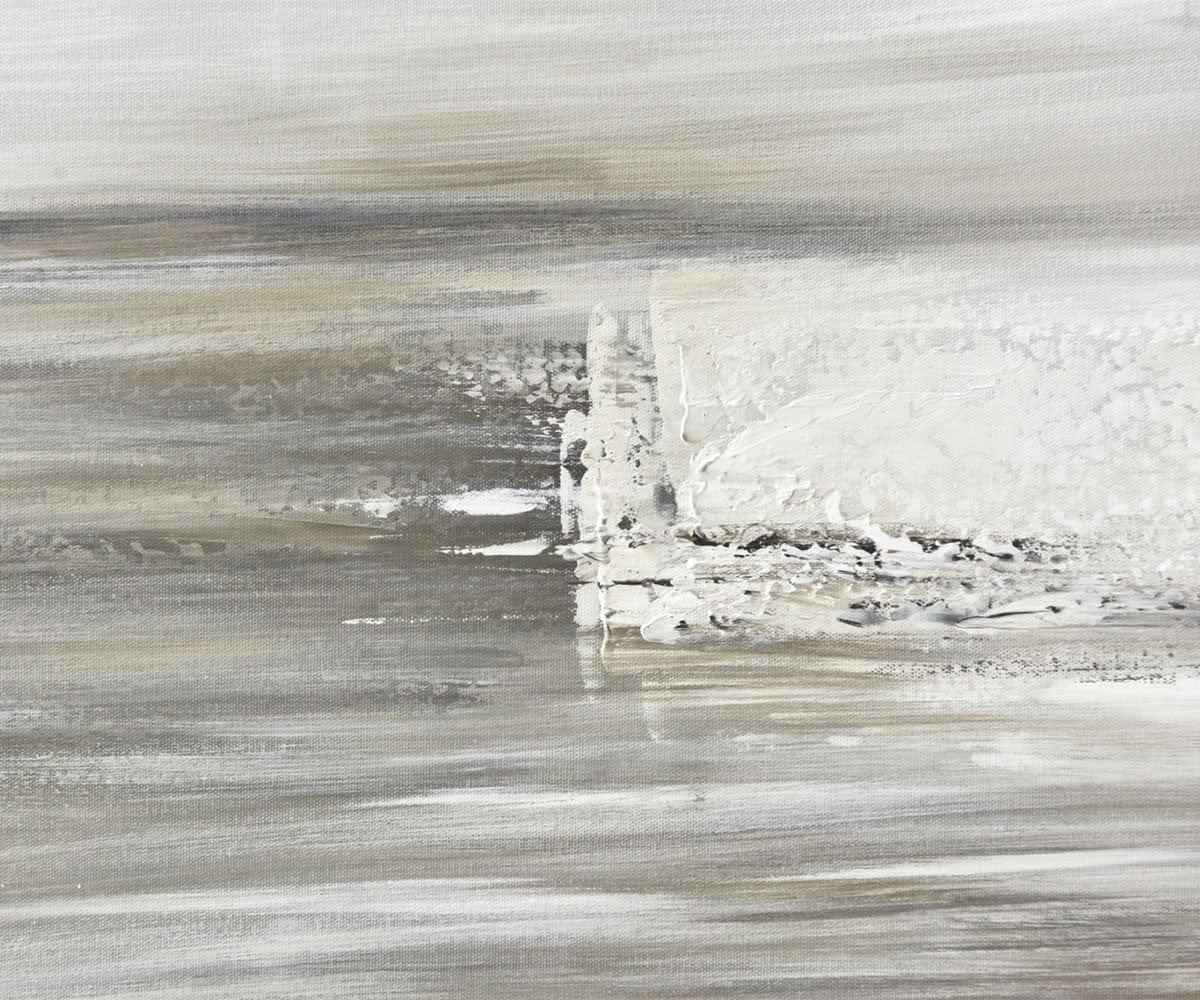 Peinture à l'huile du matin brumeux