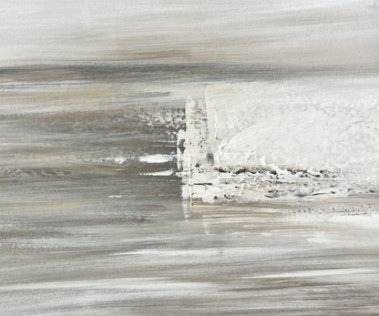 Peinture à l'huile du matin brumeux