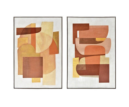 Coucher de soleil rétro I Peinture à l'huile