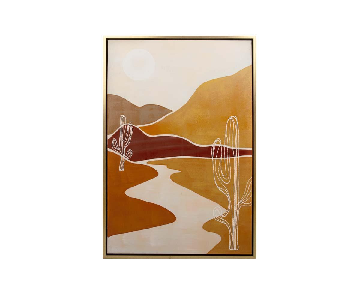 Peinture à l'huile du désert