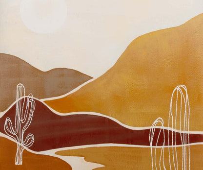 Peinture à l'huile du désert