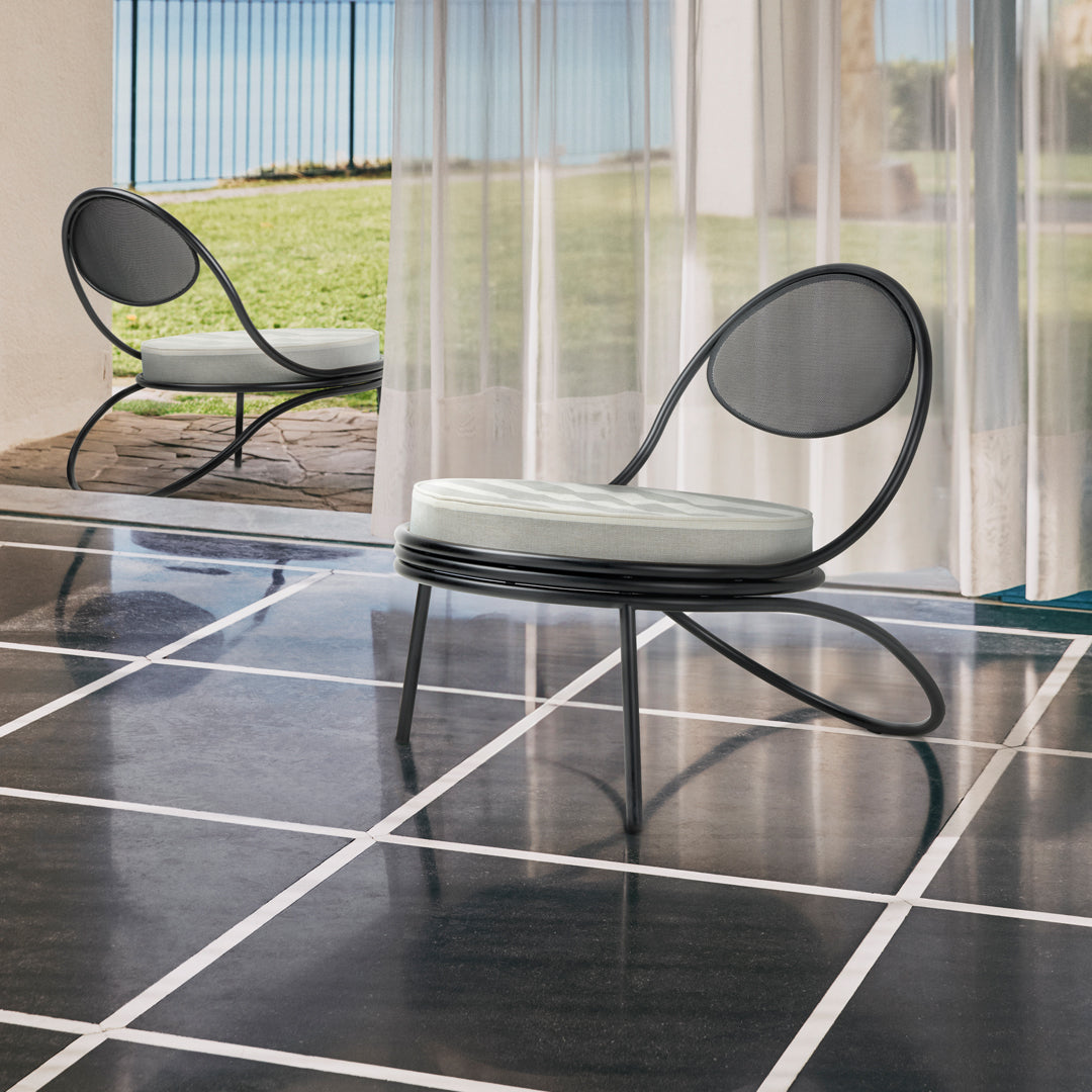 Chaise longue d'extérieur Copacabana - Assise rembourrée
