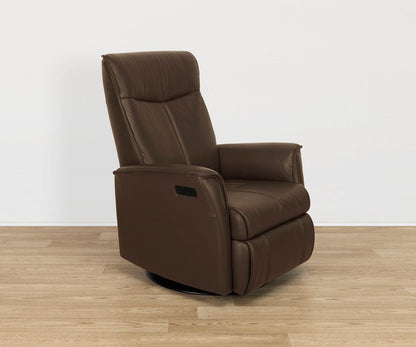 Fauteuil inclinable électrique en cuir Balder