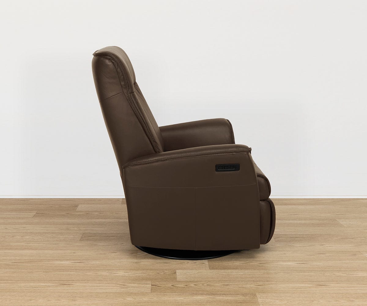 Fauteuil inclinable électrique en cuir Balder