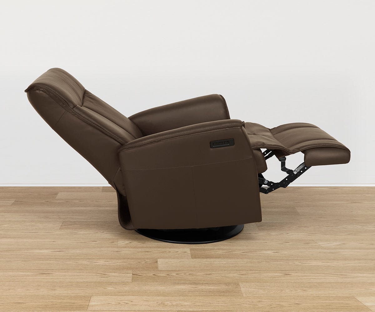 Fauteuil inclinable électrique en cuir Balder