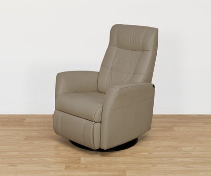 Fauteuil inclinable manuel en cuir Lathan