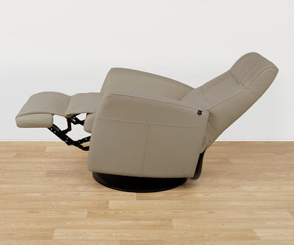 Fauteuil inclinable manuel en cuir Lathan