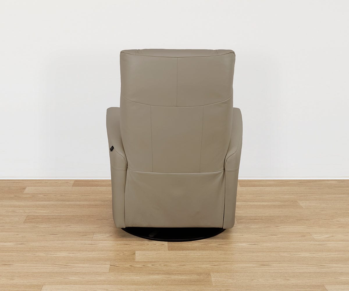 Fauteuil inclinable manuel en cuir Lathan
