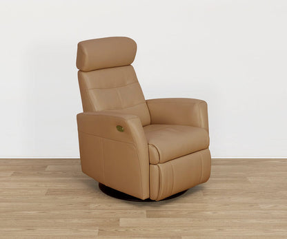 Fauteuil inclinable électrique en cuir Norrell