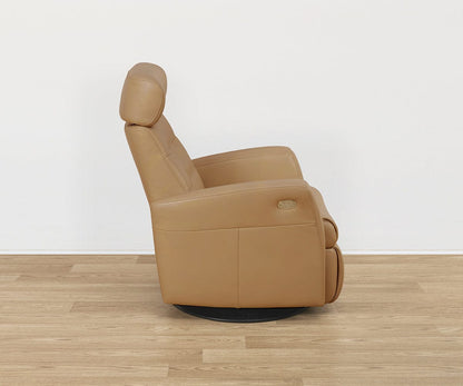 Fauteuil inclinable électrique en cuir Norrell