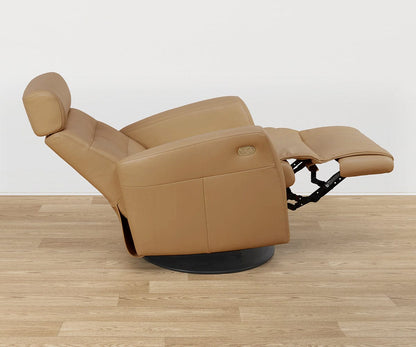 Fauteuil inclinable électrique en cuir Norrell