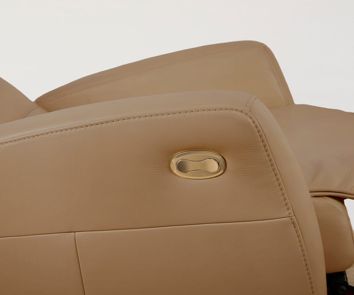 Fauteuil inclinable électrique en cuir Norrell