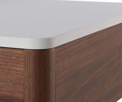 Table basse de rangement à plateau relevable Enna 