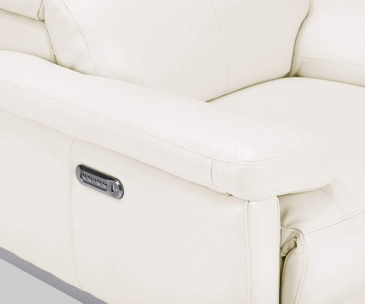 Fauteuil inclinable électrique en cuir Voss