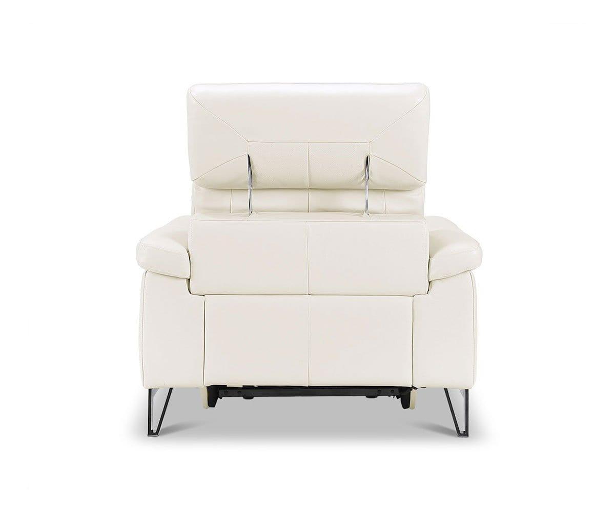 Fauteuil inclinable électrique en cuir Voss
