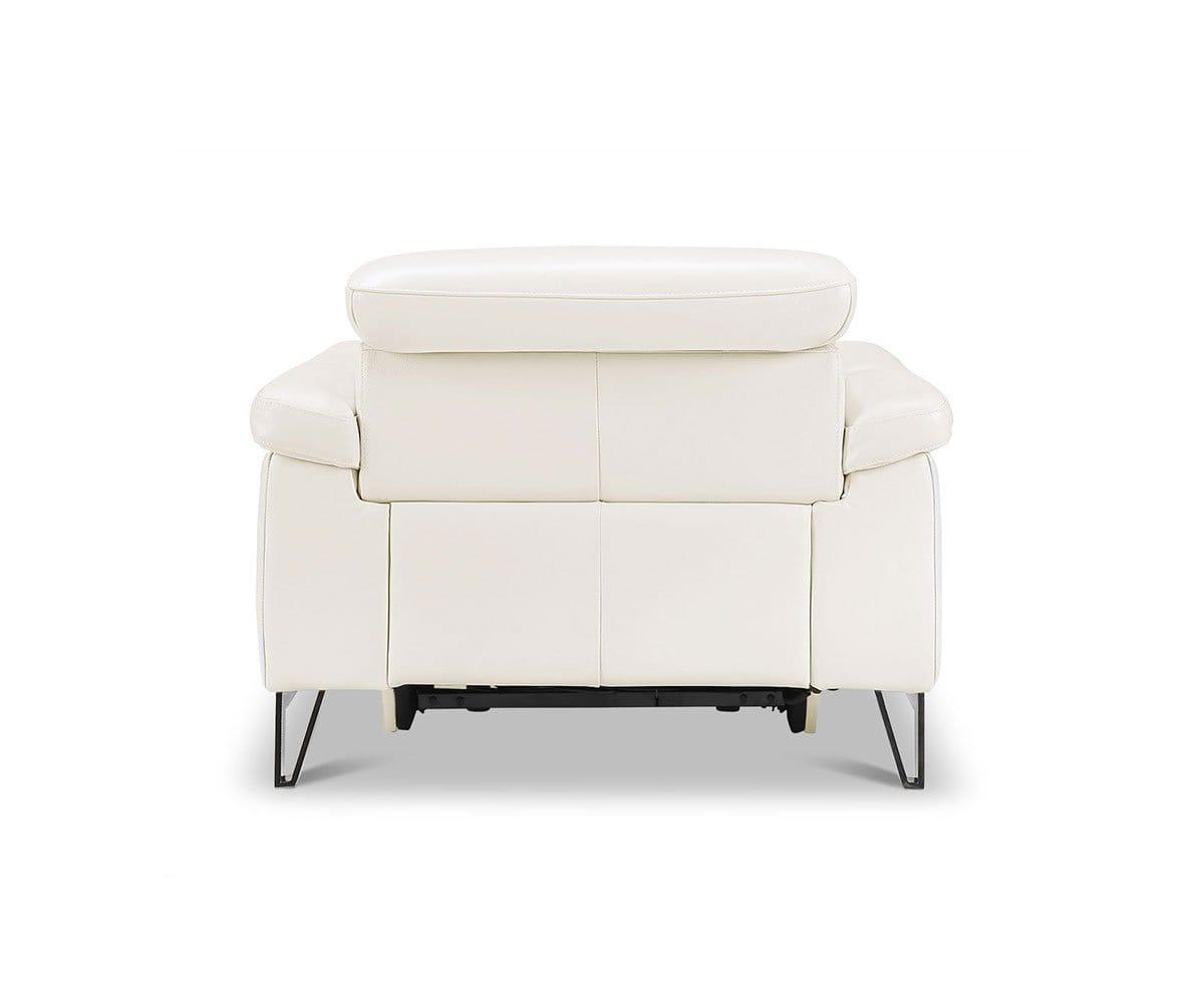 Fauteuil inclinable électrique en cuir Voss