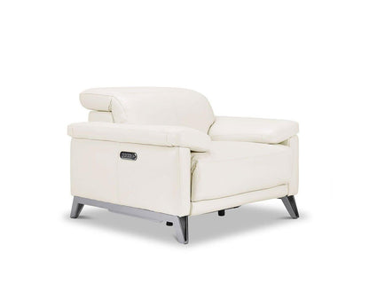 Fauteuil inclinable électrique en cuir Voss