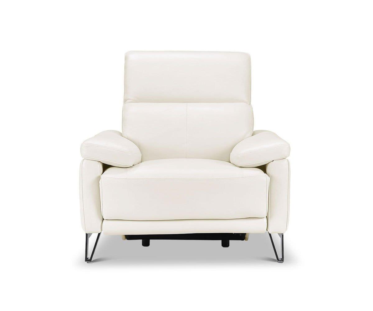 Fauteuil inclinable électrique en cuir Voss