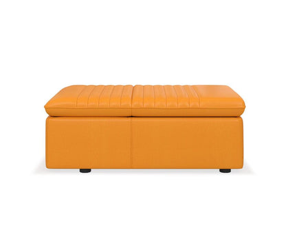 Pouf de rangement et chaise en cuir Tobi