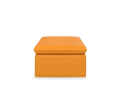 Pouf de rangement et chaise en cuir Tobi