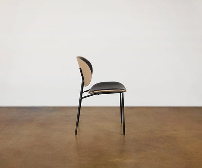 Chaise de salle à manger en cuir Idona