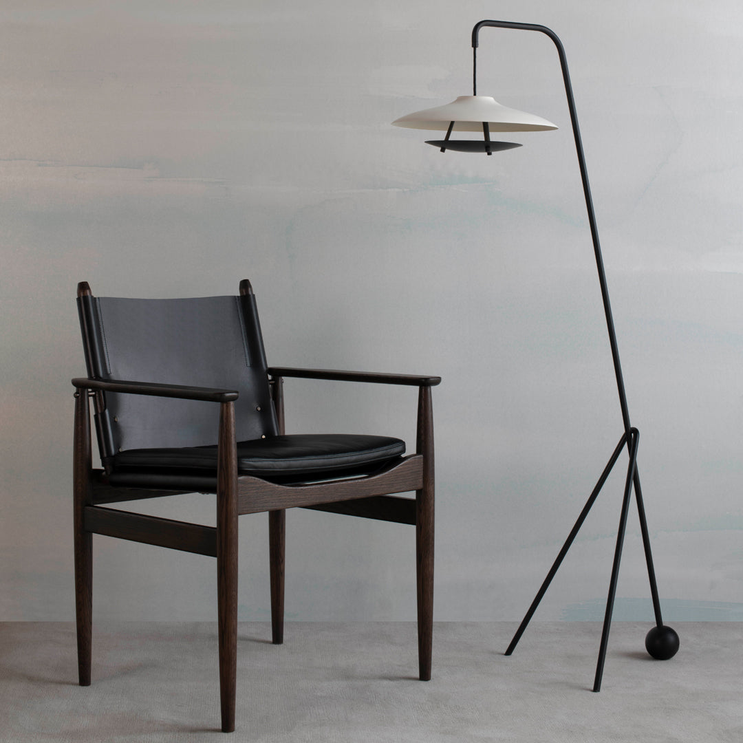 Fauteuil de salle à manger en cuir Journey