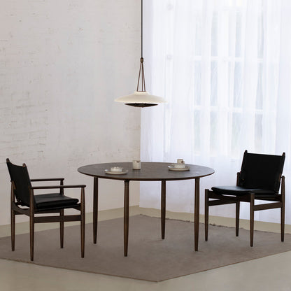 Fauteuil de salle à manger en cuir Journey
