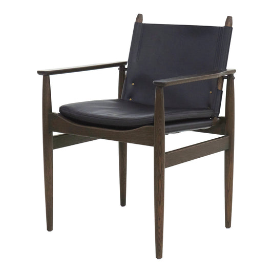 Fauteuil de salle à manger en cuir Journey