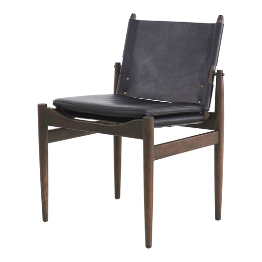 Chaise de salle à manger en cuir Journey
