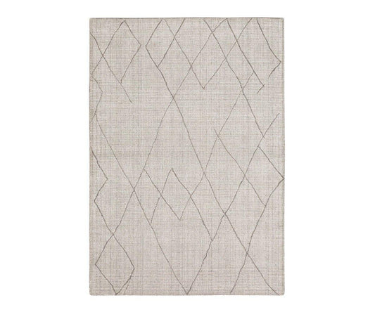 Tapis Tribal Diamant Karastan Tanger - Argent