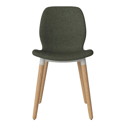 Chaise de salle à manger Seed - Rembourrée - Base en chêne huilé