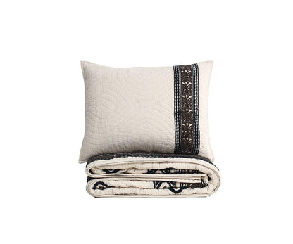 Ensemble couette et taie d'oreiller à bordure nordique