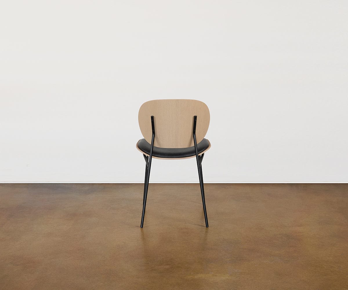 Chaise de salle à manger en cuir Idona