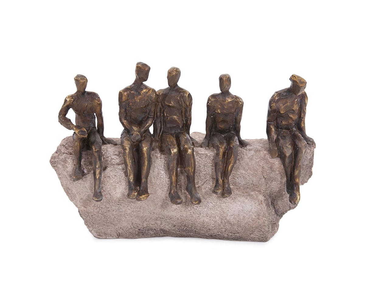 Statue de la figure en attente