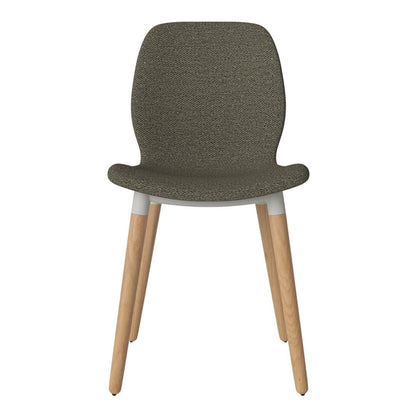 Chaise de salle à manger Seed - Rembourrée - Base en chêne huilé