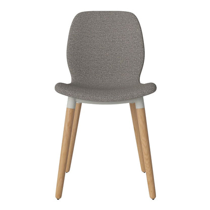 Chaise de salle à manger Seed - Rembourrée - Base en chêne huilé