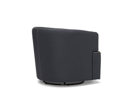 Chaise pivotante en cuir Nicasio