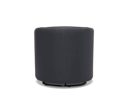 Chaise pivotante en cuir Nicasio