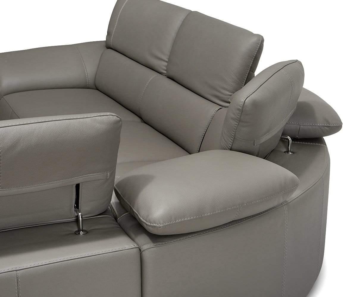 Canapé sectionnel en cuir Abella