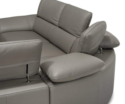 Canapé sectionnel en cuir Abella