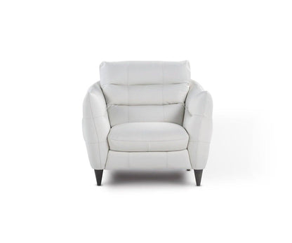 Chaise en cuir Blanca