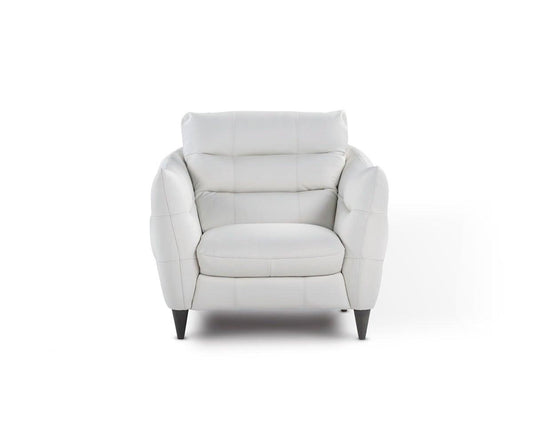 Chaise en cuir Blanca