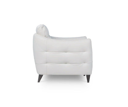 Chaise en cuir Blanca