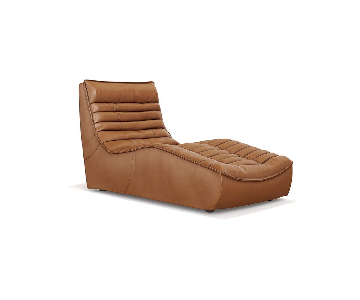 Chaise longue en cuir Diego
