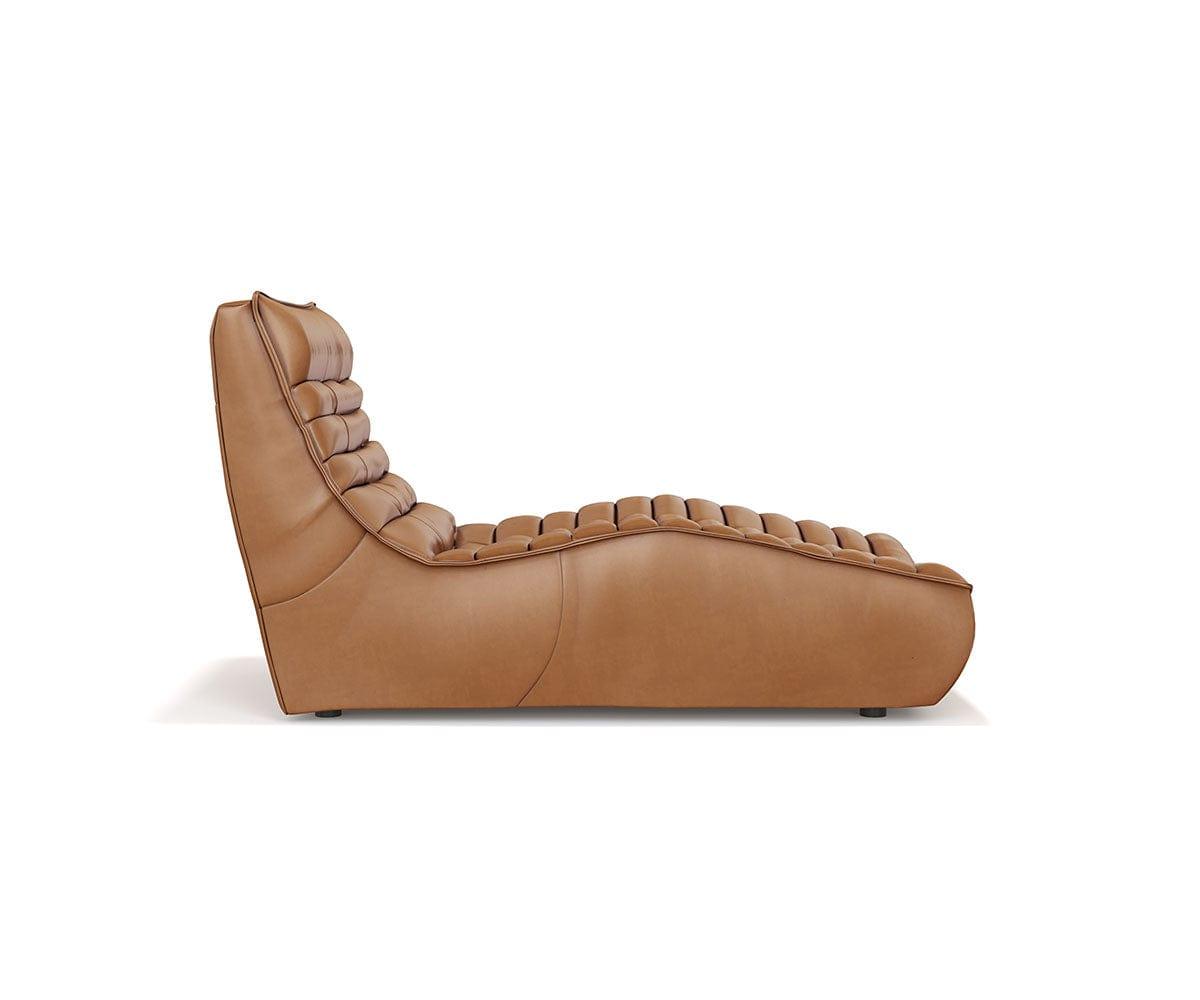 Chaise longue en cuir Diego