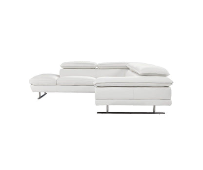 Canapé sectionnel gauche en cuir Mauro