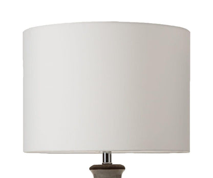 Lampe en terre cuite polie