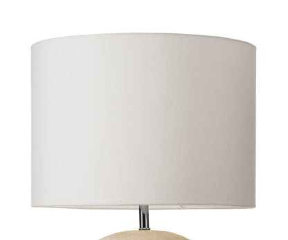 Lampe en argile texturée