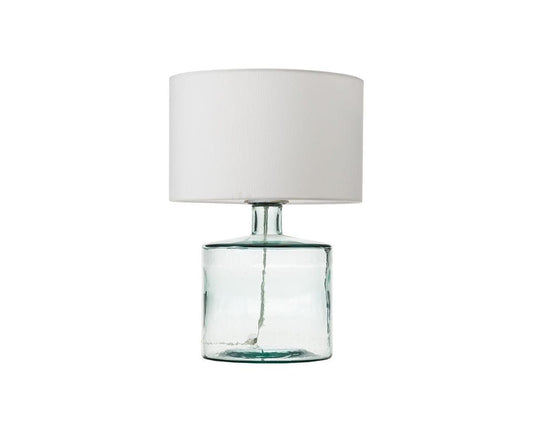 Lampe en verre translucide