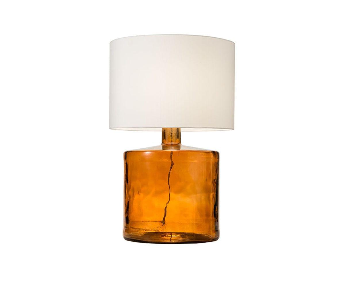 Lampe en verre translucide - Ambre